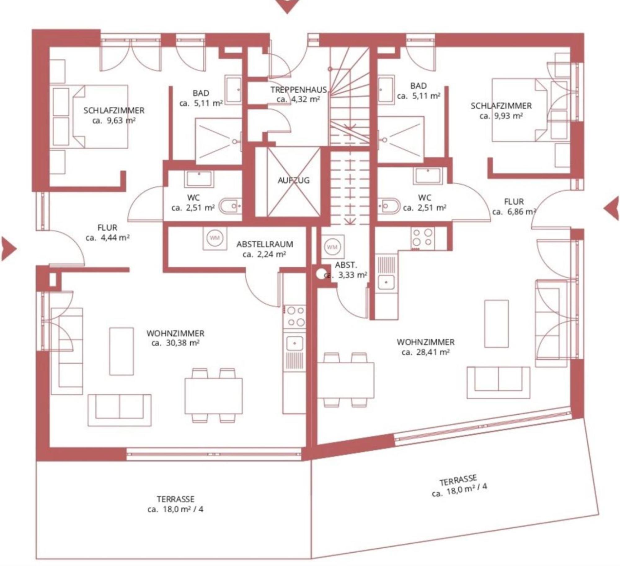 Apartment Residenz - Sonnenglut - Seeterrasse - Sauna - Parkplatz Bad Zwischenahn